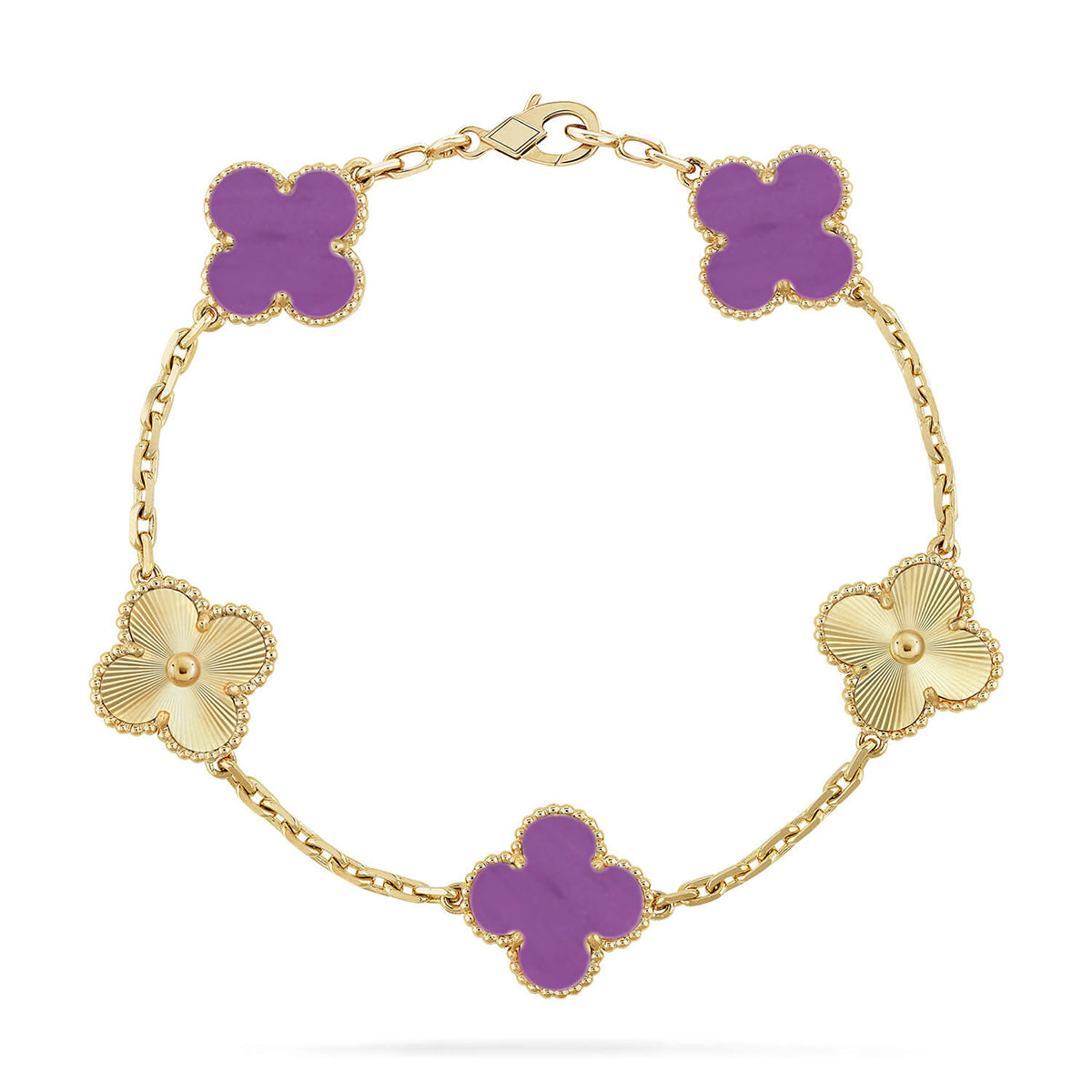 [Imperial]Neue CLOVER 5 MOTIF VIOLET ARMBAND KOLLEKTION