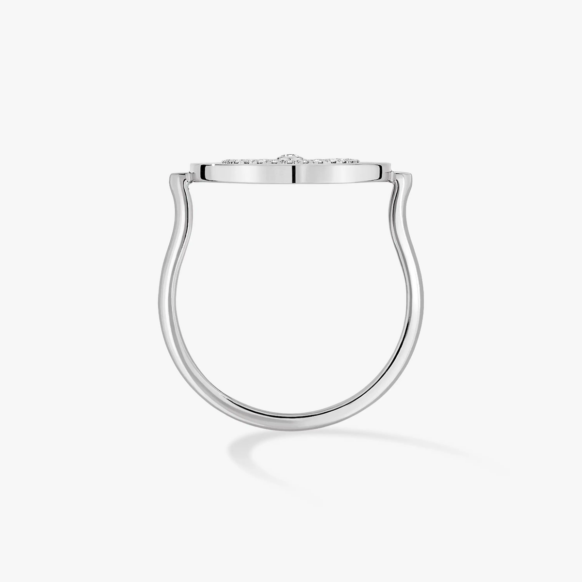 [Imperial] LUCKY MOVE PAVED SILVER DIAMOND RING