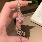 ¡®Imperial¡¯CLOVER 5 MOTIF PINK BLUE RED WHITE BRACELET