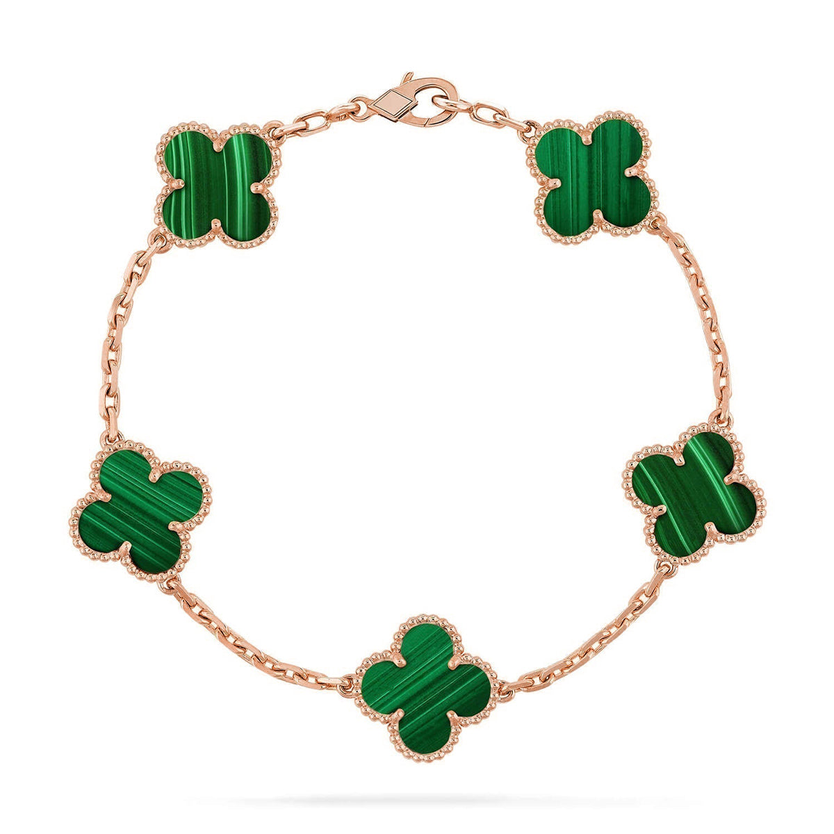 [Imperial]Neue CLOVER 5 MOTIV MALACHIT ARMREIF-KOLLEKTION