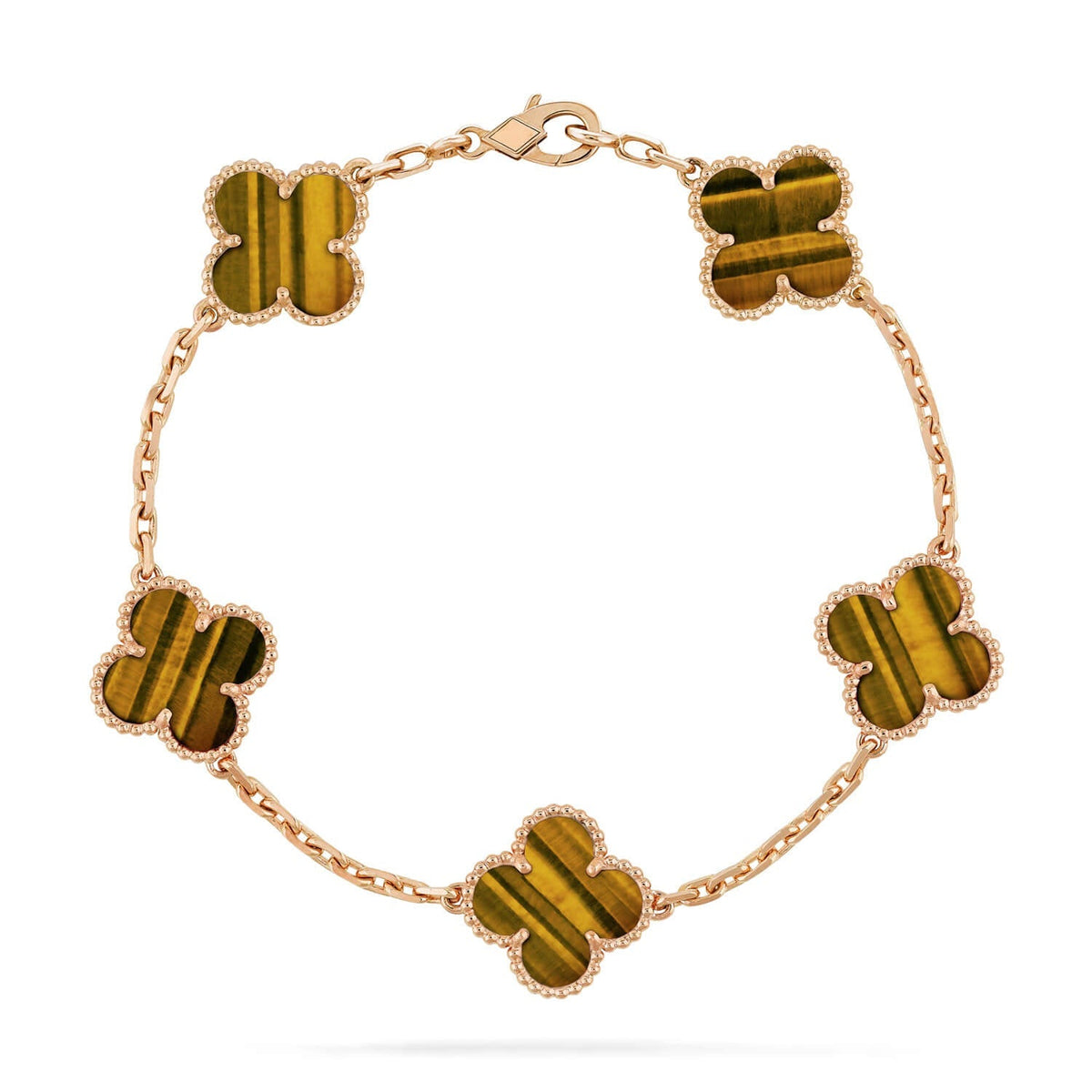 [Imperial]Neue CLOVER 5 MOTIFS TIGER EYE ARMBANDKOLLEKTION