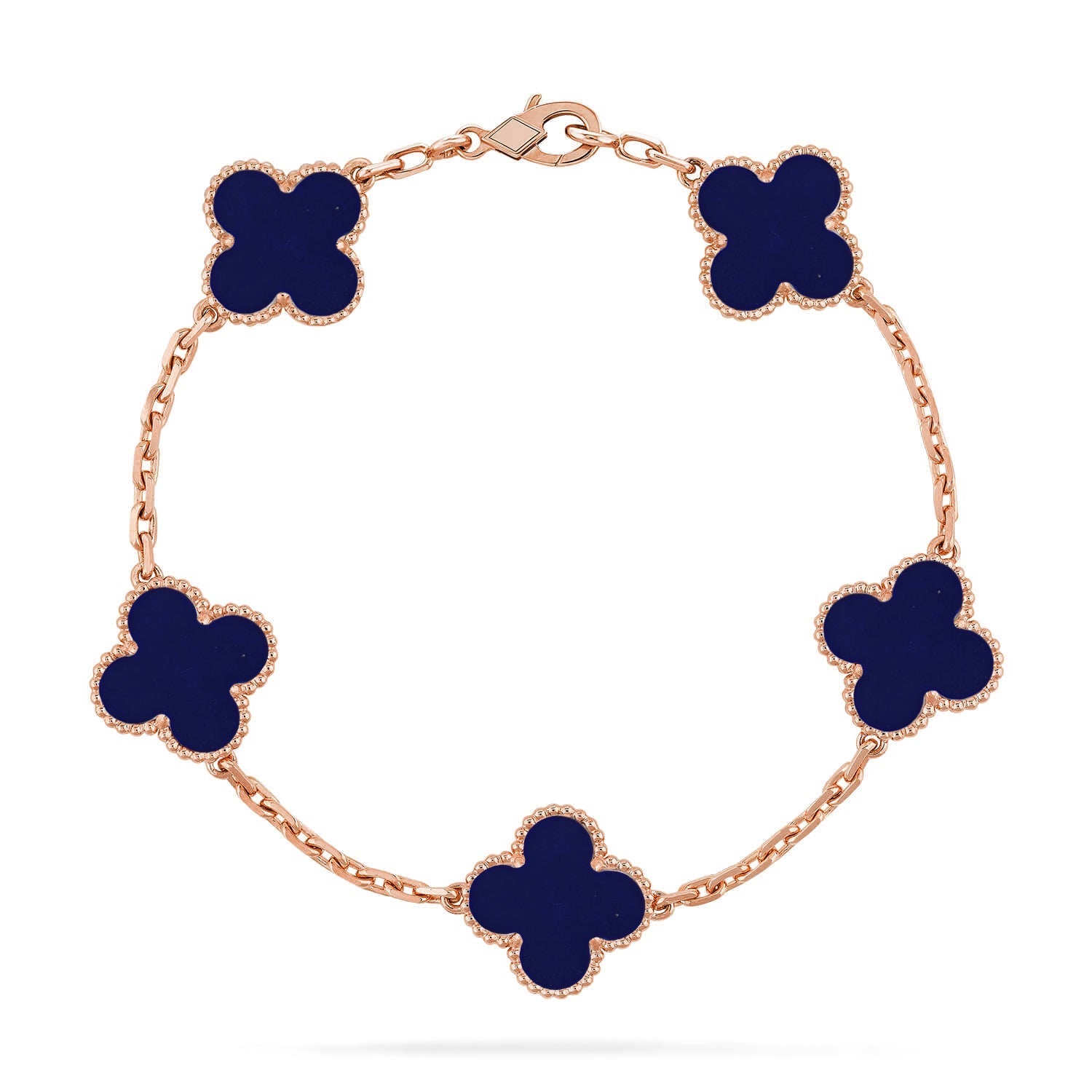 [Imperial]Nueva COLECCIÓN DE BRAZALETE TREBOL 5 MOTIVOS LAPISLAZULI