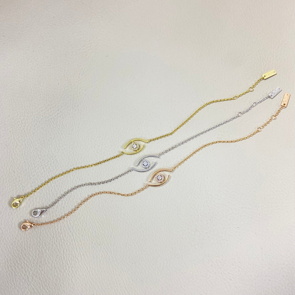 [Imperial] Lucky Eye Armband mit Pavé-Diamanten