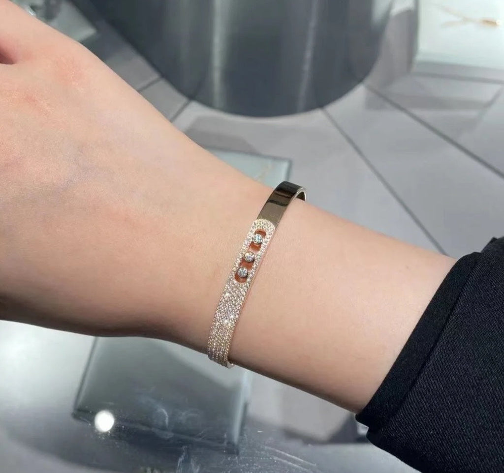 [Imperial] Move Noa Roségold Pavé Diamant Armreif