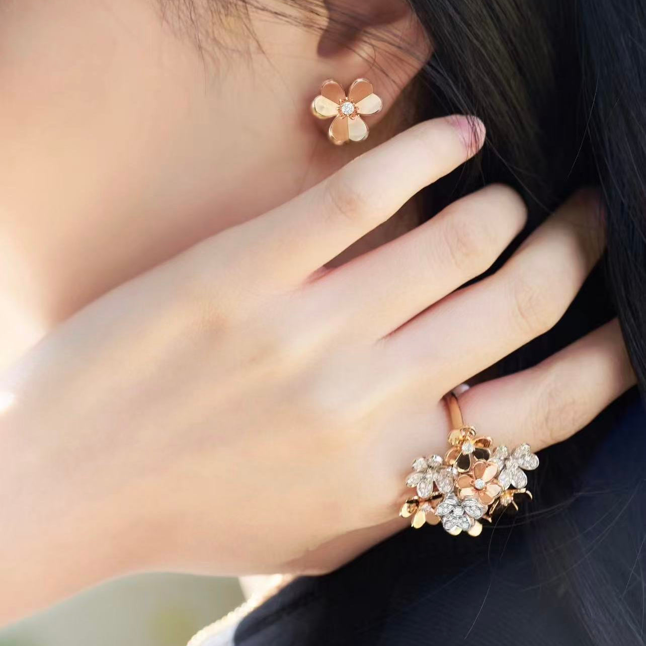 ¡®Imperial¡¯ARETES MINI FLOR FRIVOLE