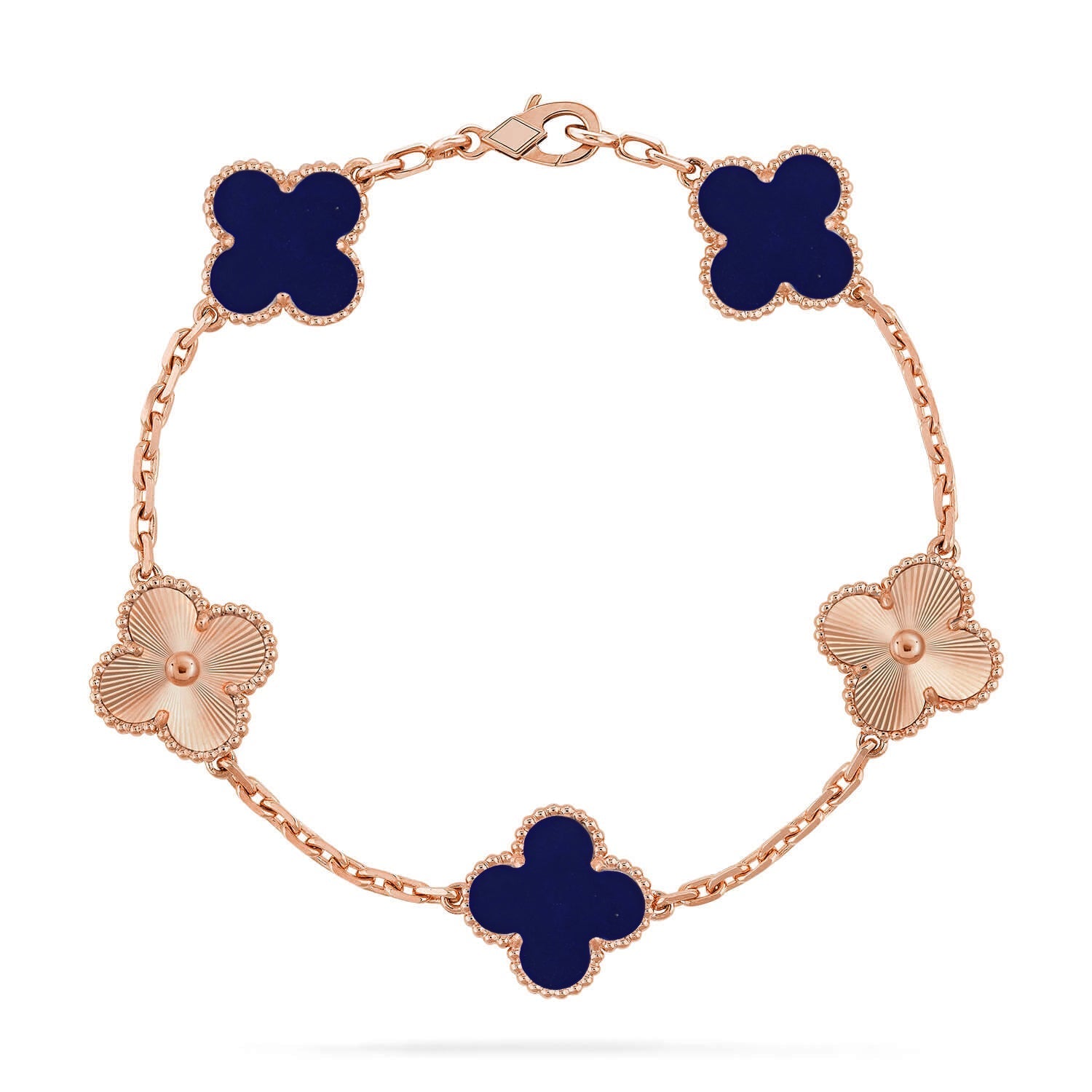 [Imperial]Nueva COLECCIÓN DE BRAZALETE TREBOL 5 MOTIVOS LAPISLAZULI