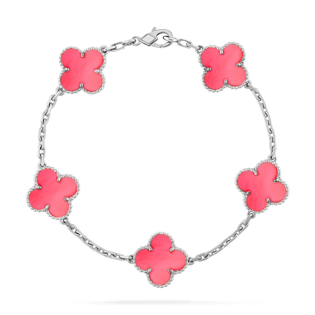 [Imperial]Neue CLOVER 5 MOTIFS PINK MOP ARMBAND KOLLEKTION
