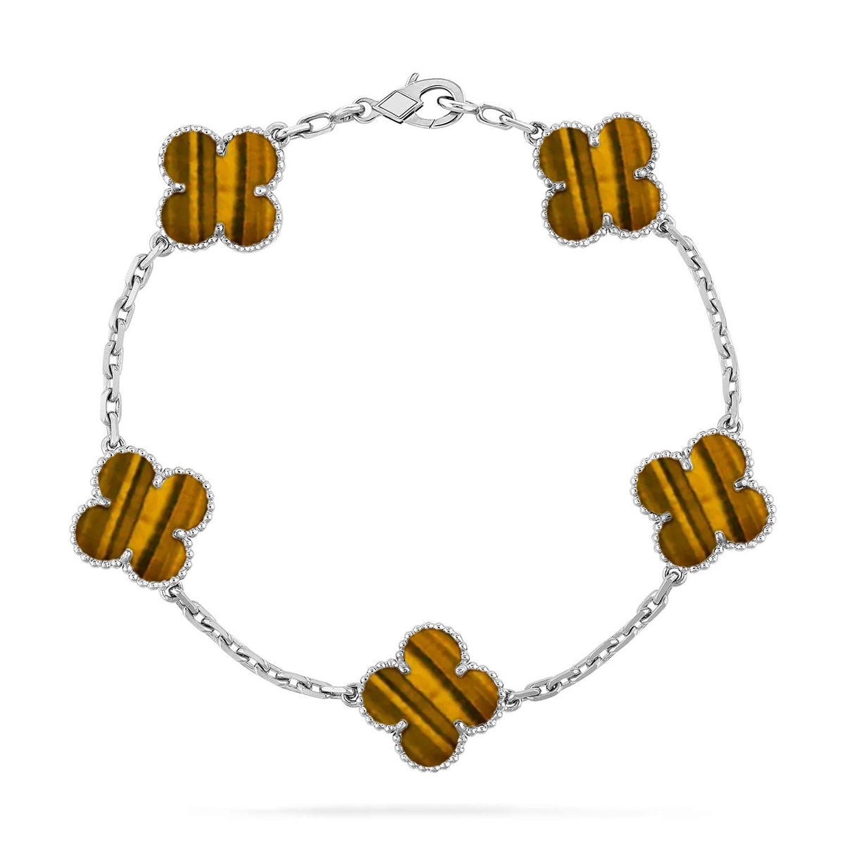[Imperial]Neue CLOVER 5 MOTIFS TIGER EYE ARMBANDKOLLEKTION