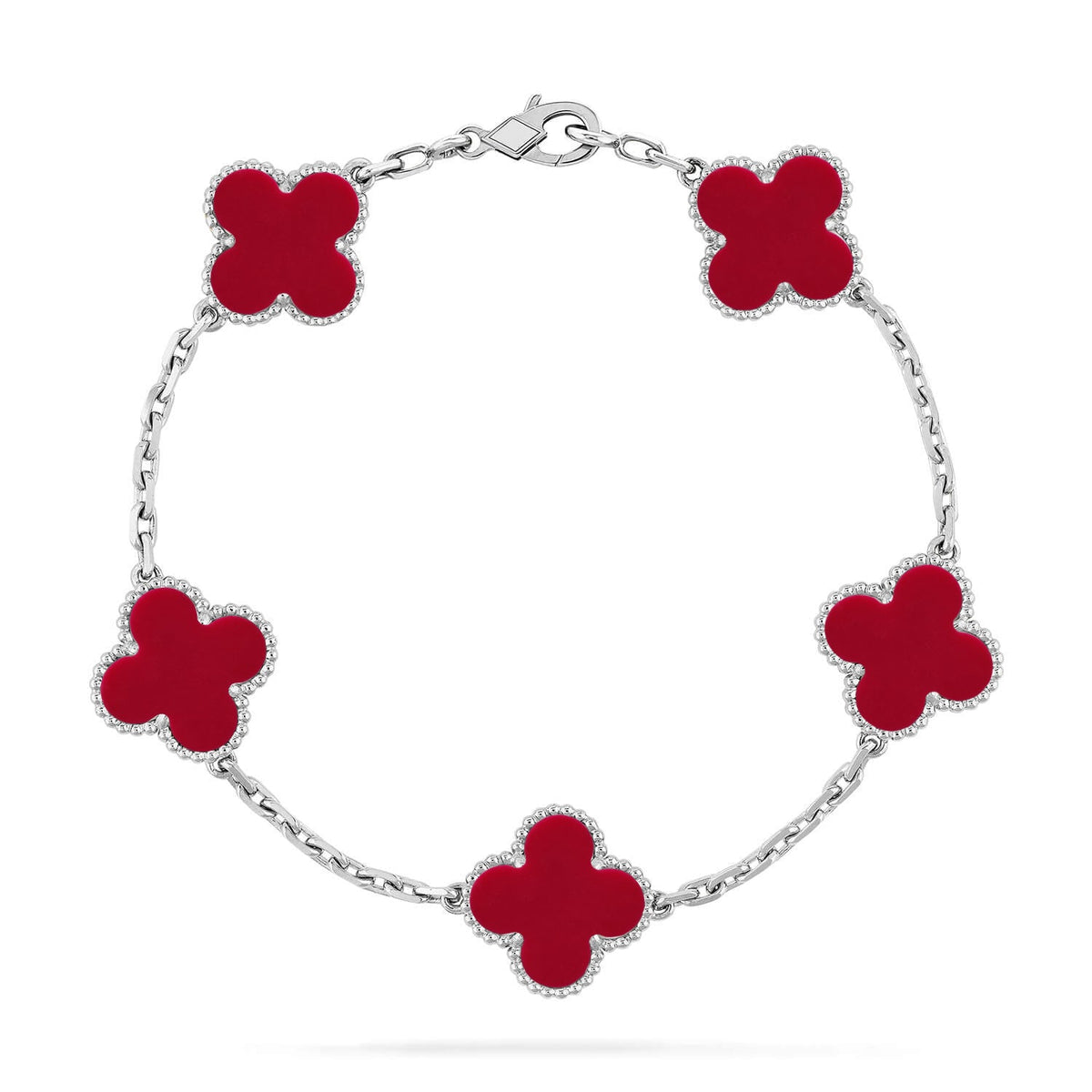 ```json
{
  "text": "[Imperial]Neue CLOVER 5 MOTIV ROTE KORALLEN ARMBAND KOLLEKTION"
}
```