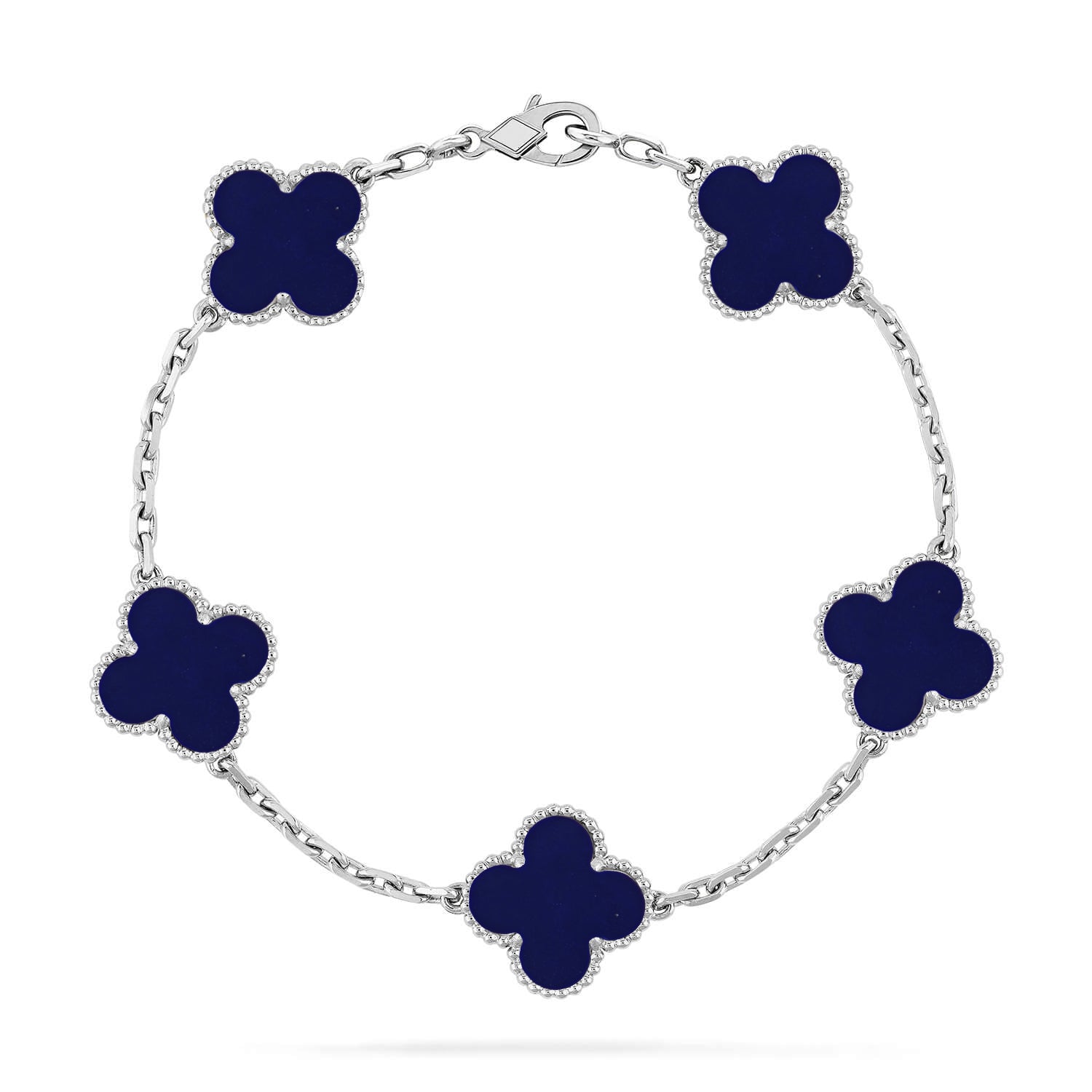 [Imperial]Nueva COLECCIÓN DE BRAZALETE TREBOL 5 MOTIVOS LAPISLAZULI