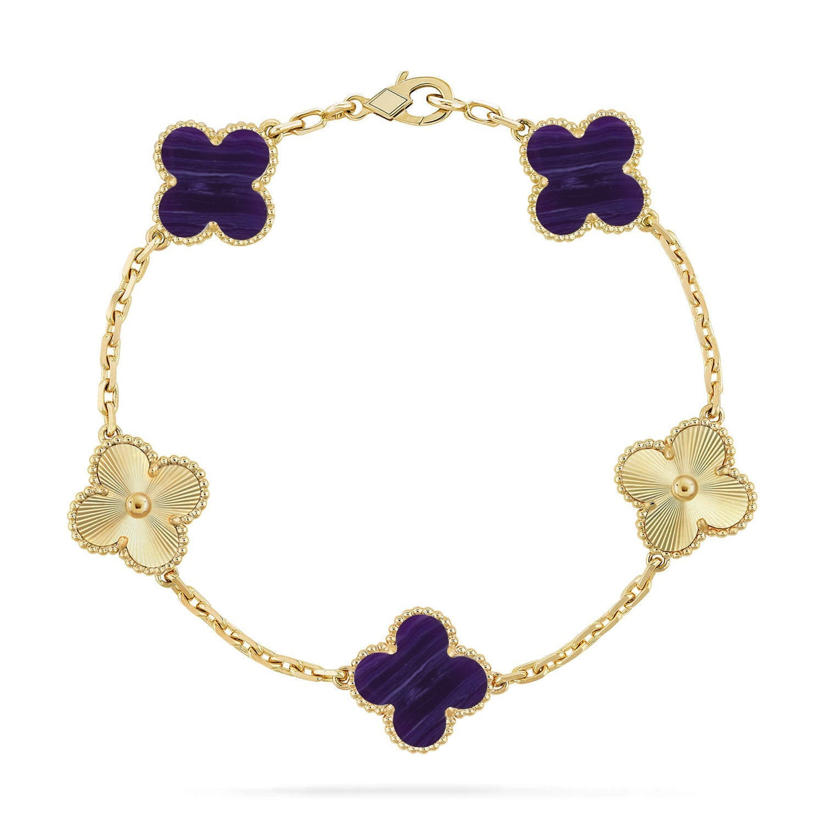 [Imperial]NEUE CLOVER 5 MOTIV LILA STREIFEN ARMBANDKOLLEKTION