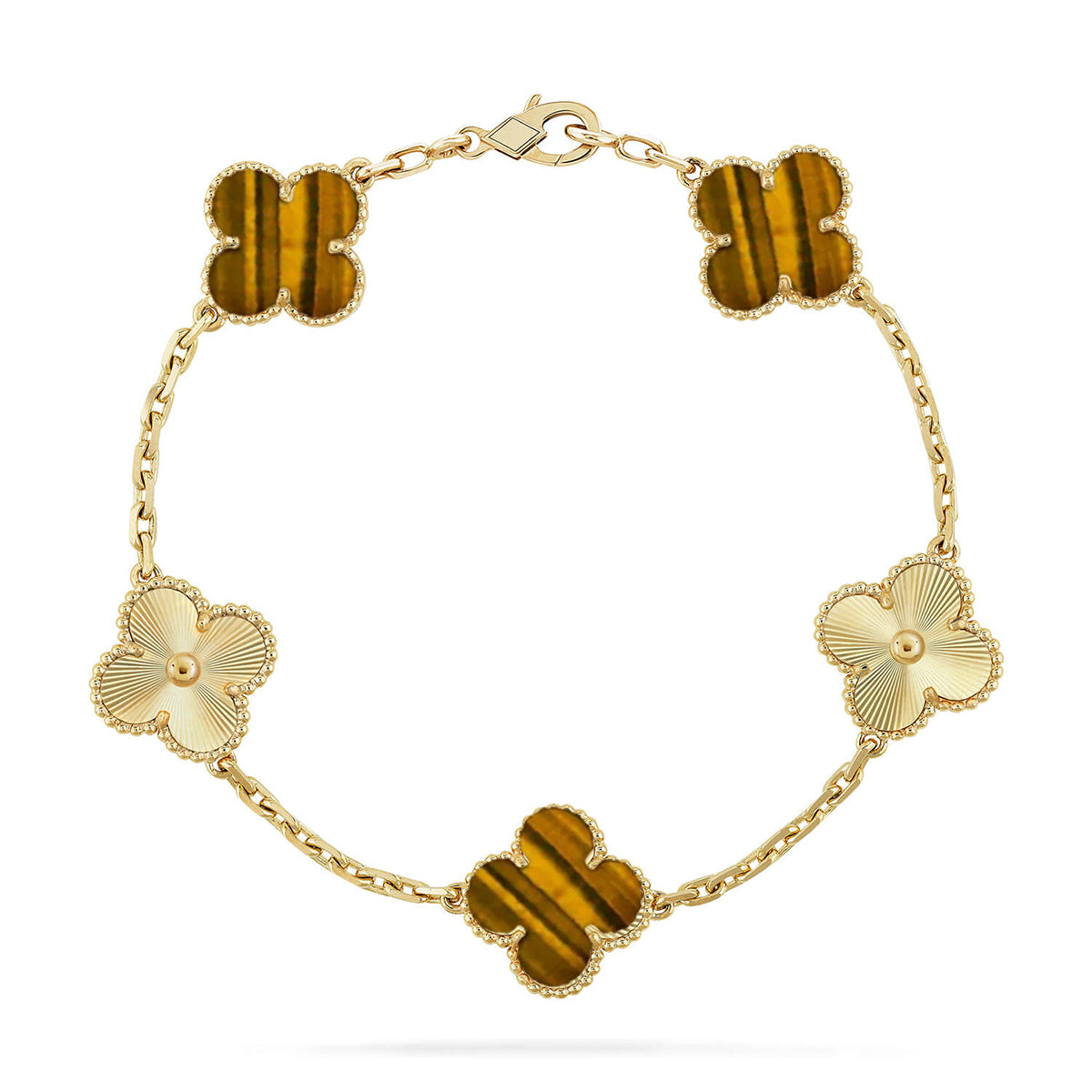 [Imperial]Neue CLOVER 5 MOTIFS TIGER EYE ARMBANDKOLLEKTION