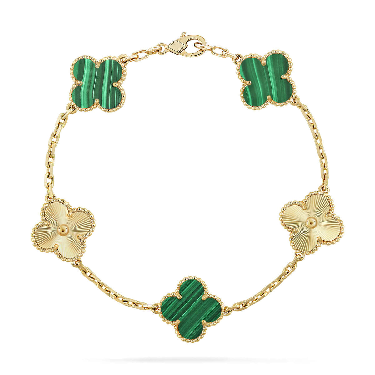 [Imperial]Neue CLOVER 5 MOTIV MALACHIT ARMREIF-KOLLEKTION