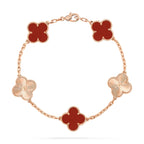 ¡®Imperial¡¯CLOVER  5 MOTIFS CARNELIAN GOLD BRACELET