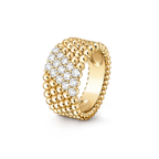 [Imperial] PERLEE DIAMANT RING, 5-REIHIGES DIAMANTEN-SET-DESIGN