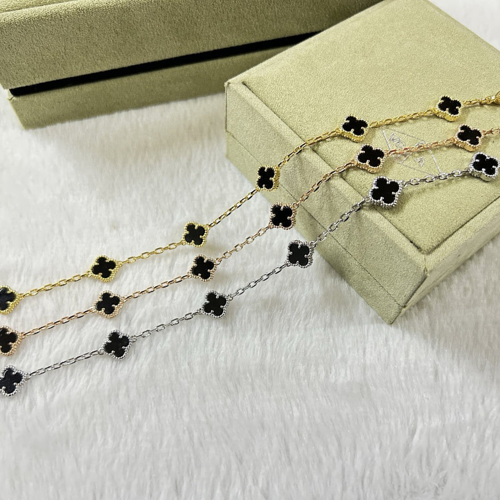 [¡®Imperial¡¯]CLOVER 6 MOTIF  ONYXS BRACELET