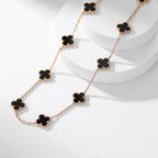 ¡®Imperial¡¯CLOVER 10 MOTIFS ONYX NECKLACE