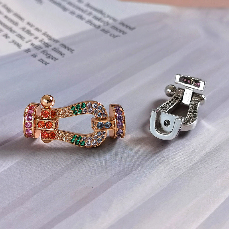 ¡®Imperial¡¯FORCE LARGE HORSESHOE  COLORED DIAMOND BRACELET ROSE GOLD