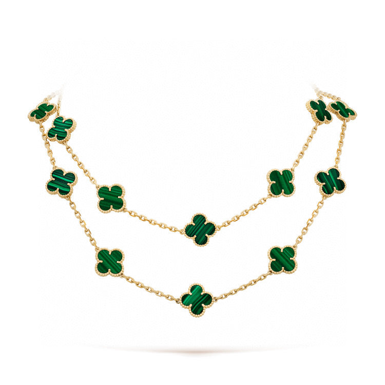¡®Imperial¡¯CLOVER 20 MOTIFS MALACHITE GOLD