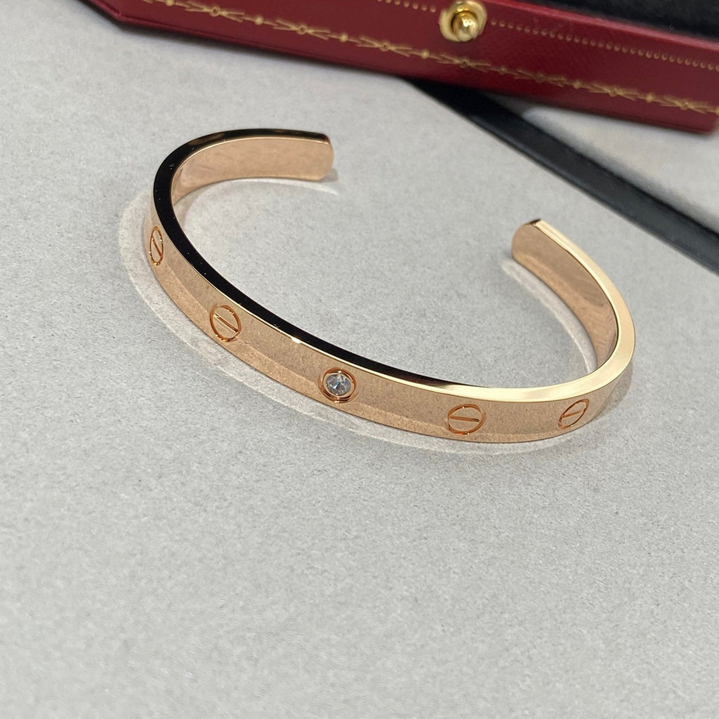 ¡®Imperial¡¯LOVE BRACELET 6.1MM 1 DIAMOND OPEN CUFF