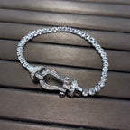 ¡®Imperial¡¯FORCE  LARGE HORSESHOE FULL DIAMOND TENNIS BRACELET