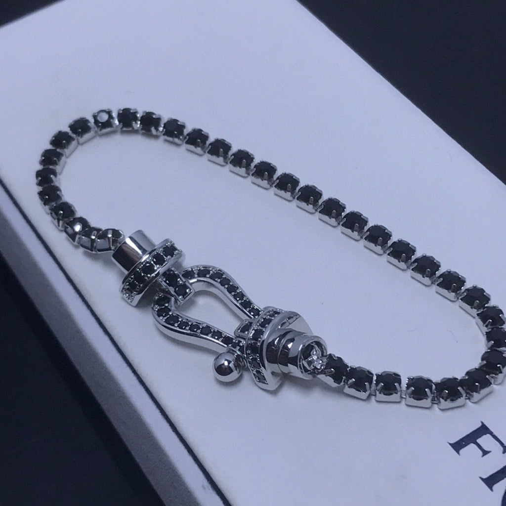 ¡®Imperial¡¯FORCE  LARGE HORSESHOE FULL DIAMOND TENNIS BRACELET