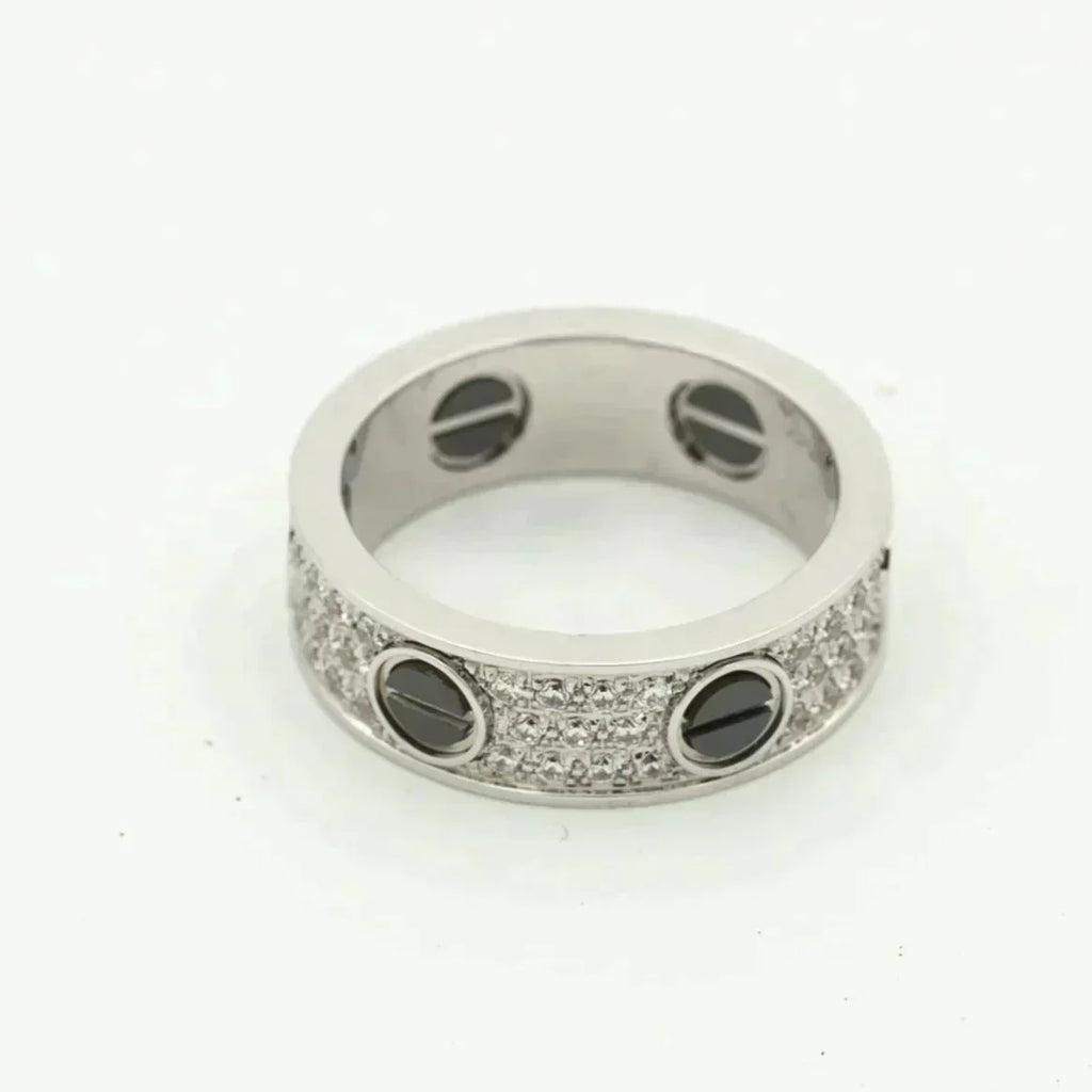 ¡®Imperial¡¯LOVE RING 5.5MM DIAMONDS PAVED CERAMIC