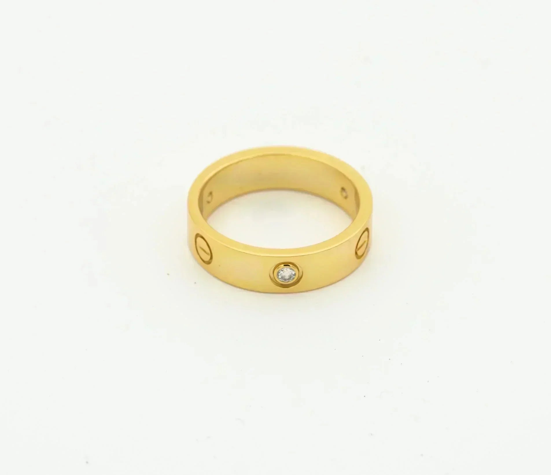 ¡®Imperial¡¯LOVE RING 4MM 1 DIAMOND GOLD