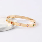 [Imperial] 2026 REGENBOGEN LIEBE ARMBAND 6.1MM  10 DIAMANTEN
