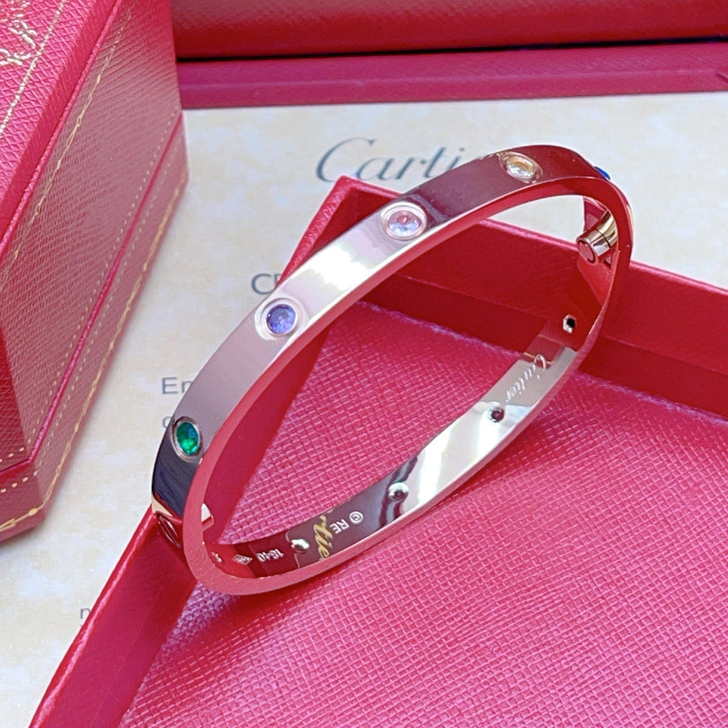 [Imperial] 2026 REGENBOGEN LIEBE ARMBAND 6.1MM  10 DIAMANTEN