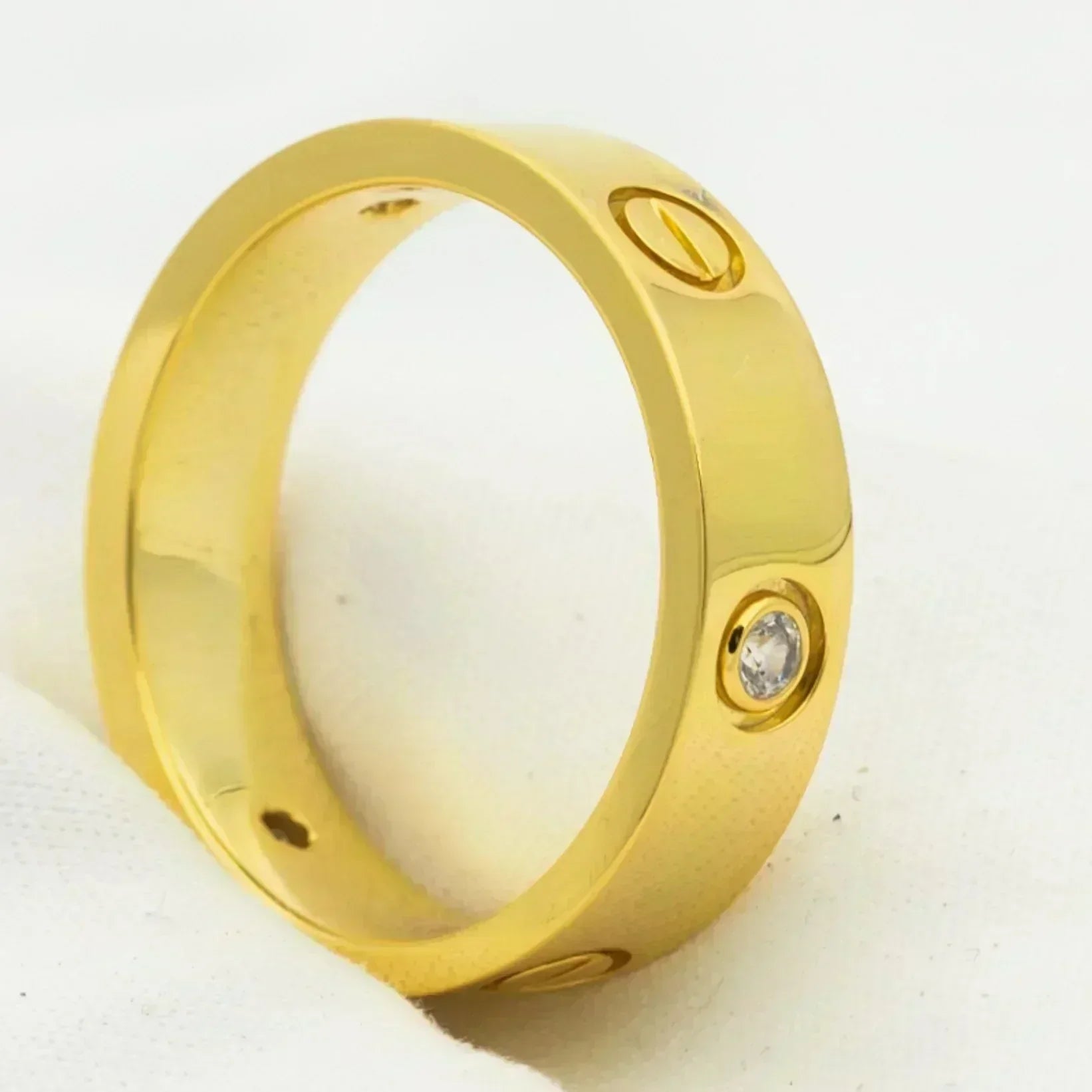 ¡®Imperial¡¯LOVE RING 5.5MM 3 DIAMONDS GOLD