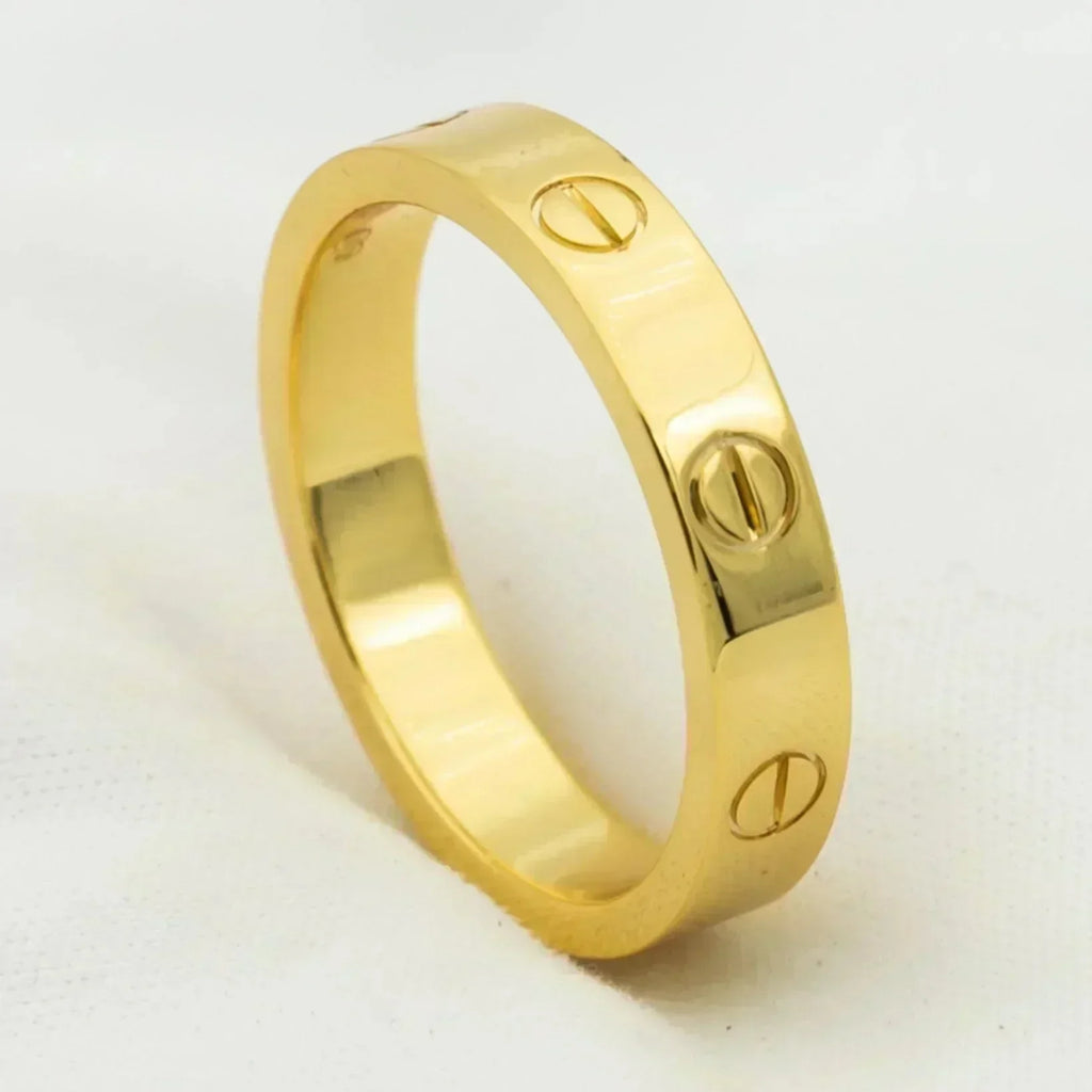 ¡®Imperial¡¯LOVE RING 4MM 1 DIAMOND GOLD