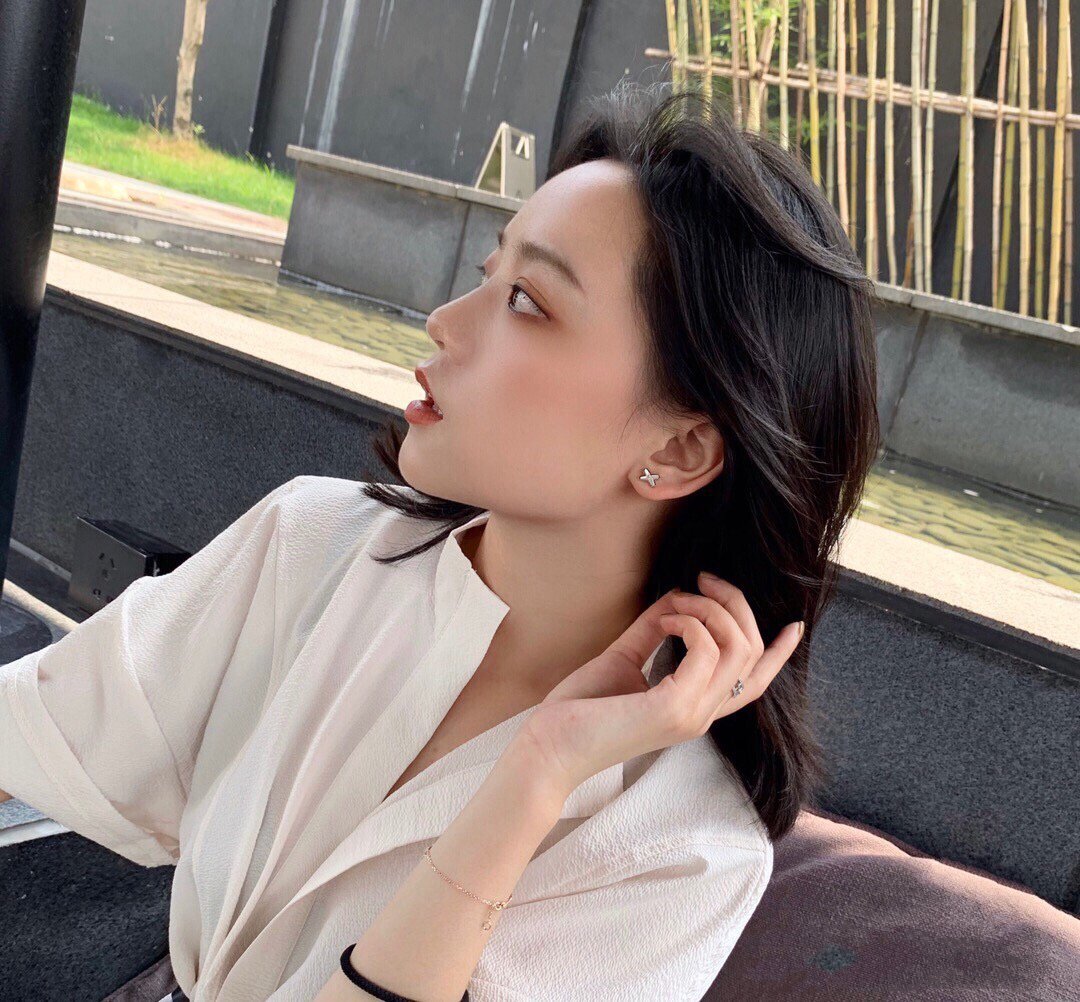 ¡®Imperial¡¯JEUX DE WHITE MOP PINK GOLD DIAMOND EARRINGS