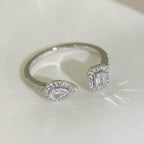 [Imperial] MEIN ZWILLINGS-RING TOI & MOI SILBER DIAMANT