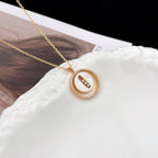 [Imperial] LUCKY MOVE MM NACRE BLANCHE DIAMOND NECKLACE