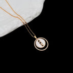 [Imperial] LUCKY MOVE MM NACRE BLANCHE DIAMOND NECKLACE