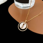 [Imperial] LUCKY MOVE MM NACRE BLANCHE DIAMOND NECKLACE