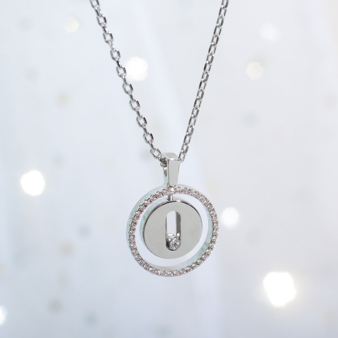 [Imperial] LUCKY MOVE PM NECKLACE SILVER DIAMOND