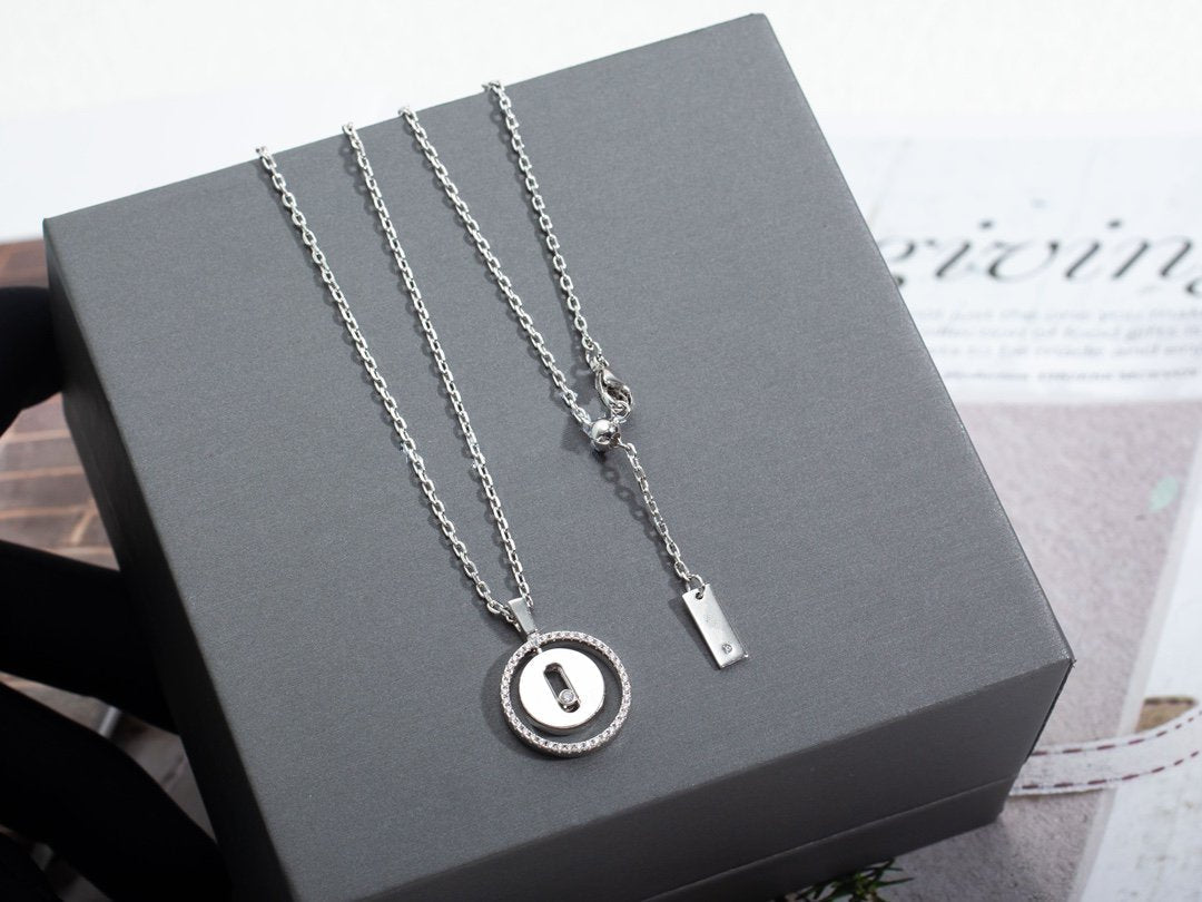 [Imperial] LUCKY MOVE PM NECKLACE SILVER DIAMOND