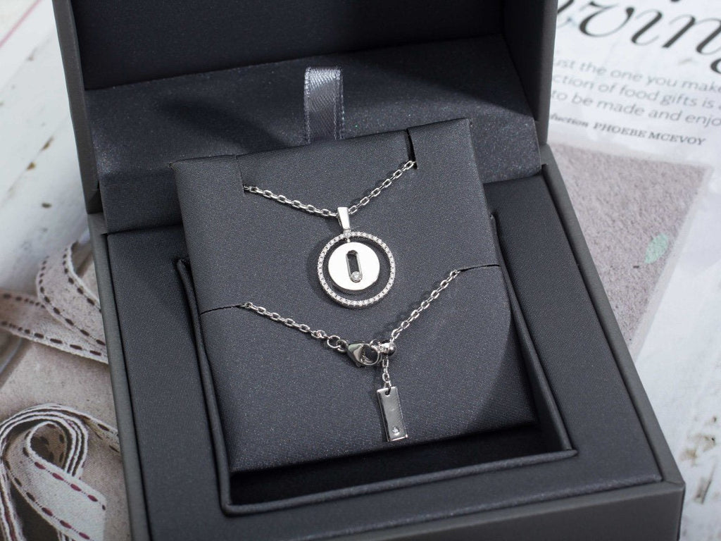 [Imperial] LUCKY MOVE PM NECKLACE SILVER DIAMOND