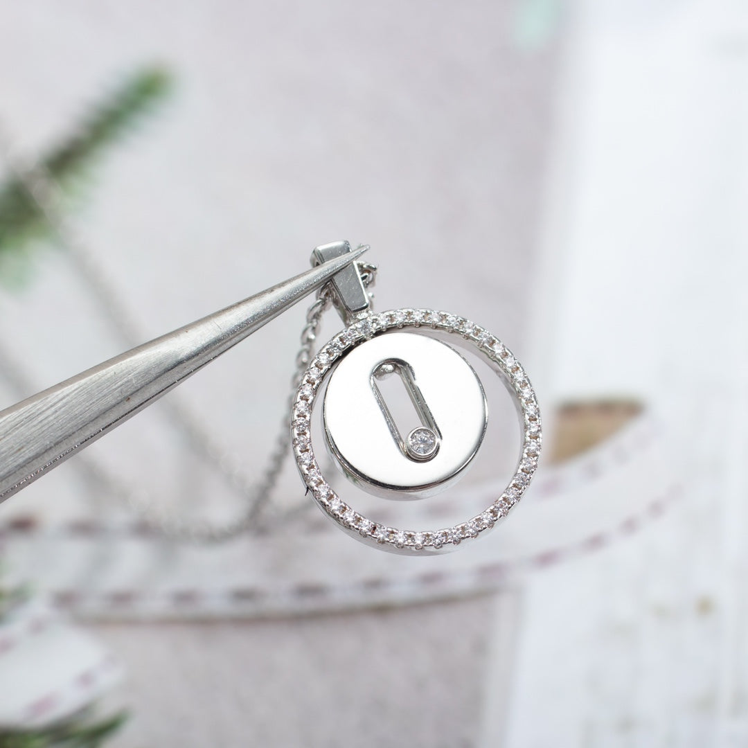[Imperial] LUCKY MOVE PM NECKLACE SILVER DIAMOND