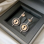 [Imperial] LUCKY MOVE ARROW PINK GOLD DIAMOND EARRINGS