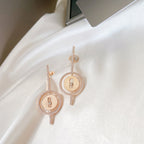 [Imperial] LUCKY MOVE ARROW PINK GOLD DIAMOND EARRINGS