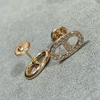 ¡®Imperial¡¯HM FULL DIAMOND PIG NOSE STUD EARRINGS
