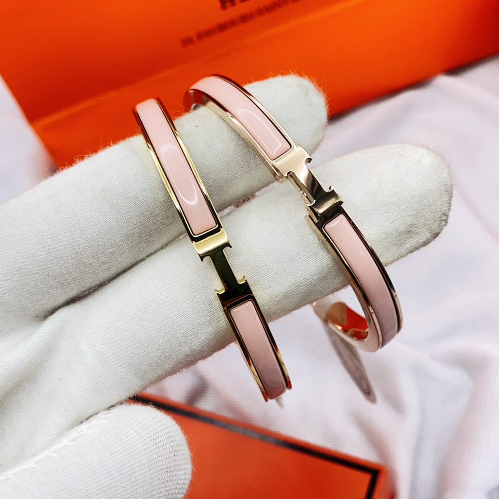 ¡®Imperial¡¯CLASSIC HM CLIC  PINK 8MM ENAMEL BRACELET