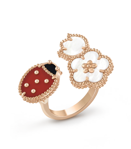 ¡®Imperial¡¯LUCKY 3 MOTIF ROSE GOLD RING
