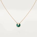 ¡®Imperial¡¯AMULETTE ROSE GOLD MALACHITE NECKLACE