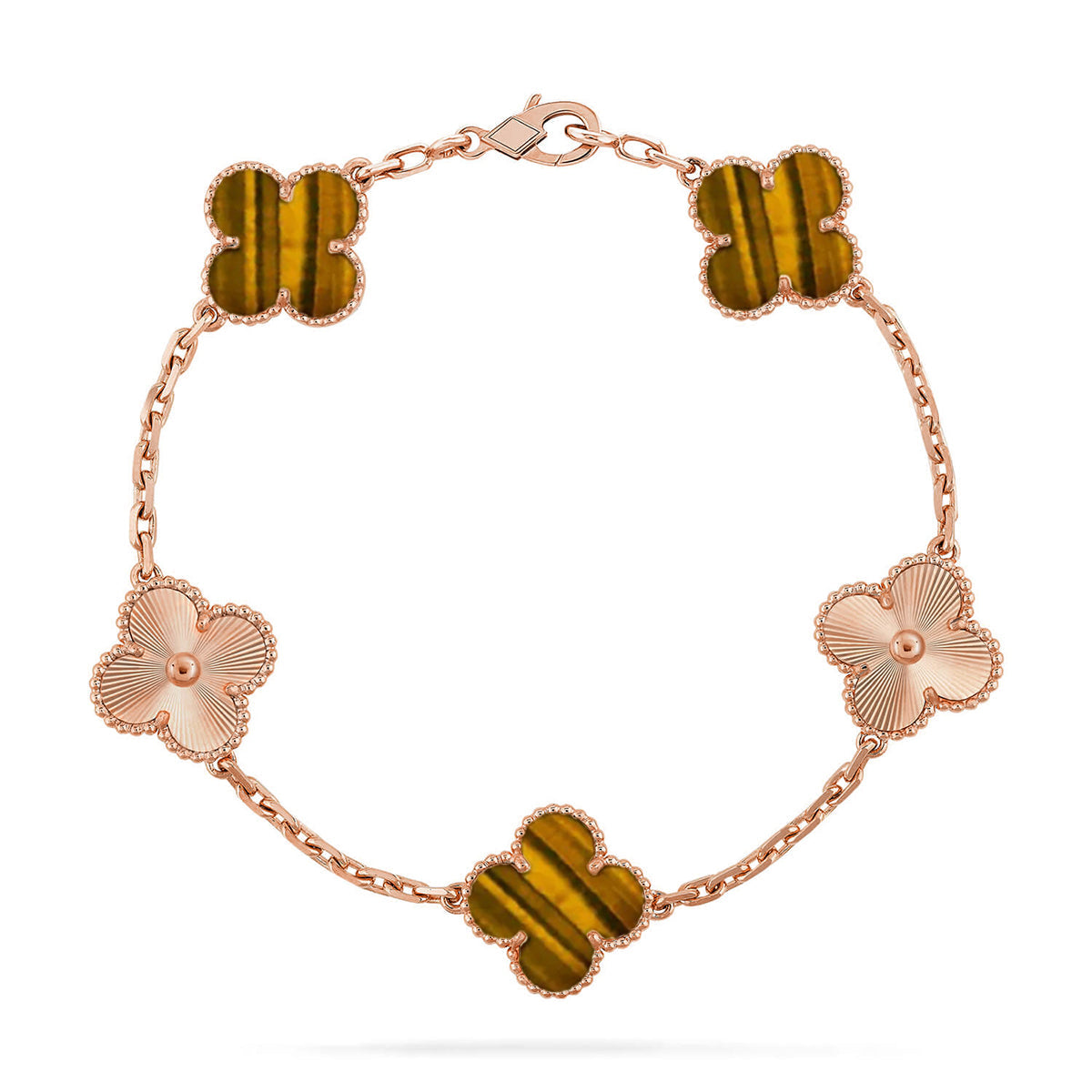 [Imperial]Neue CLOVER 5 MOTIFS TIGER EYE ARMBANDKOLLEKTION