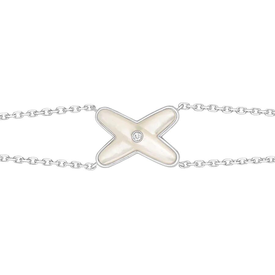 ¡®Imperial¡¯JEUX BRACELET WHITE MOP SILVER 1 DIAMOND