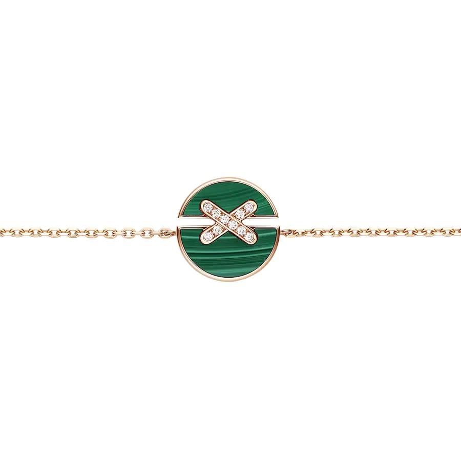¡®Imperial¡¯JEUX DE BRACELET MALACHITE PINK GOLD DIAMONDS